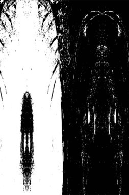 grunge akromatik desenli illüstrasyon