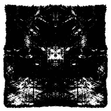 grunge akromatik desenli illüstrasyon