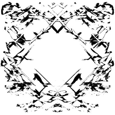 grunge akromatik desenli illüstrasyon