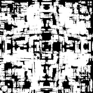 grunge akromatik desenli illüstrasyon