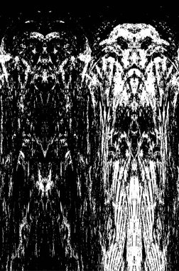 grunge akromatik desenli illüstrasyon