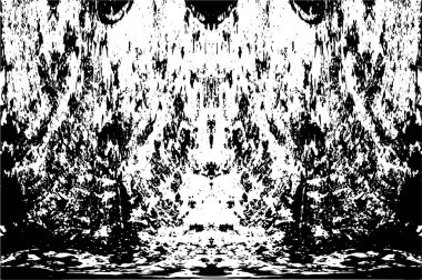 grunge akromatik desenli illüstrasyon