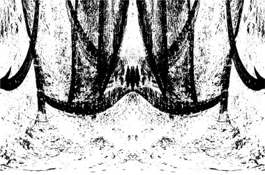 grunge akromatik desenli illüstrasyon