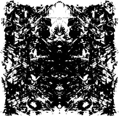 grunge akromatik desenli illüstrasyon