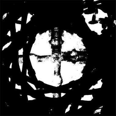 grunge akromatik desenli illüstrasyon