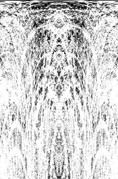 Grunge dikey olarak simetrik siyah beyaz doku. Tek renkli yıpranmış kaplama deseni. 