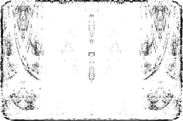 Grunge dikey olarak simetrik siyah beyaz doku. Tek renkli yıpranmış kaplama deseni. 