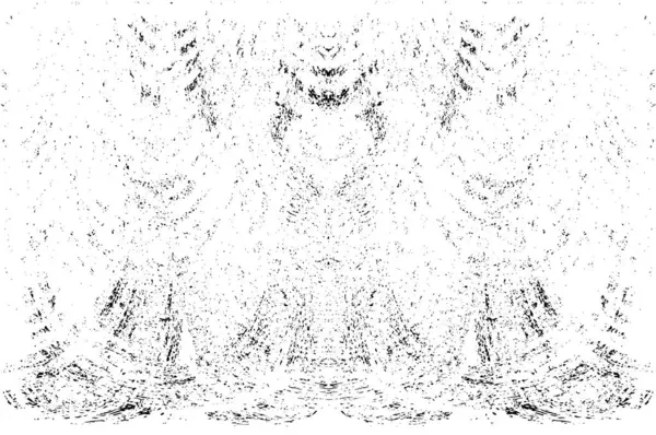 Grunge dikey olarak simetrik siyah beyaz doku. Tek renkli yıpranmış kaplama deseni. 