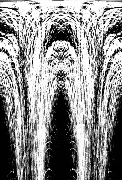 Grunge dikey olarak simetrik siyah beyaz doku. Tek renkli yıpranmış kaplama deseni. 