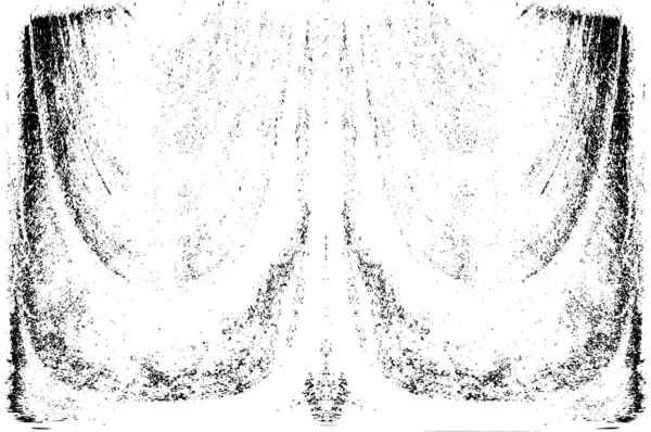 Grunge dikey olarak simetrik siyah beyaz doku. Tek renkli yıpranmış kaplama deseni. 