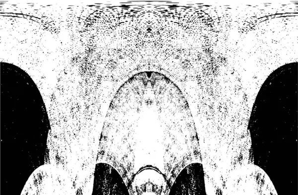 Grunge dikey olarak simetrik siyah beyaz doku. Tek renkli yıpranmış kaplama deseni. 