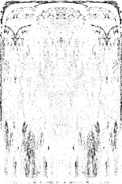 Grunge dikey olarak simetrik siyah beyaz doku. Tek renkli yıpranmış kaplama deseni. 