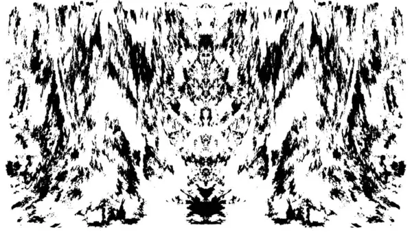 Grunge dikey olarak simetrik siyah beyaz doku. Tek renkli yıpranmış kaplama deseni. 