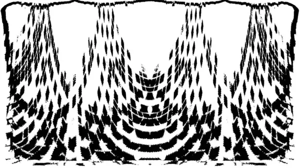 Grunge dikey olarak simetrik siyah beyaz doku. Tek renkli yıpranmış kaplama deseni. 