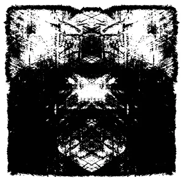 Siyah ve beyaz grunge arka plan, vektör çizim 