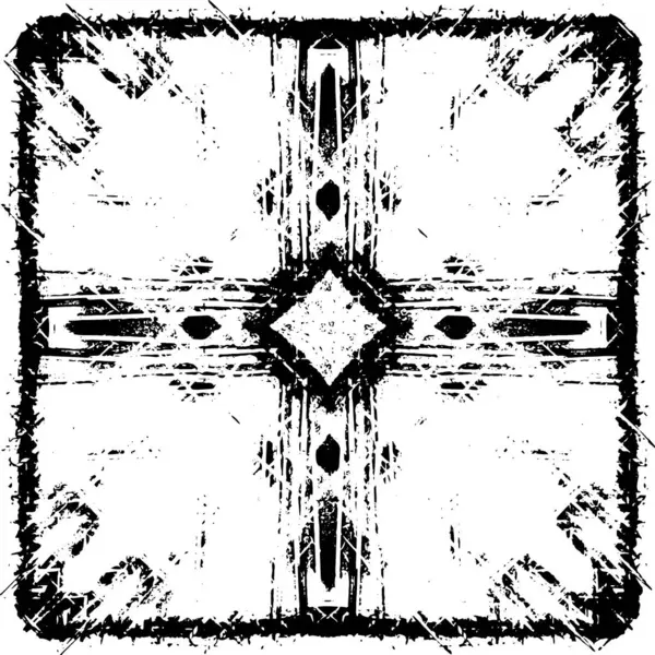 Siyah ve beyaz grunge arka plan, vektör çizim 