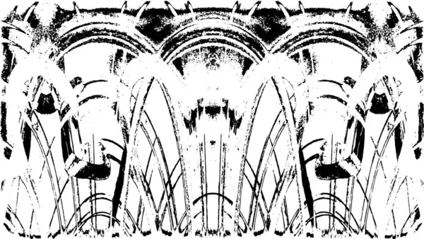 Siyah ve beyaz grunge arka plan, vektör çizim 