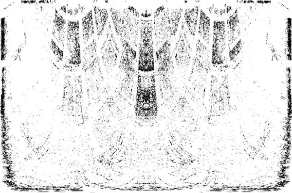 Grunge dikey olarak simetrik siyah beyaz doku. Tek renkli yıpranmış kaplama deseni. 