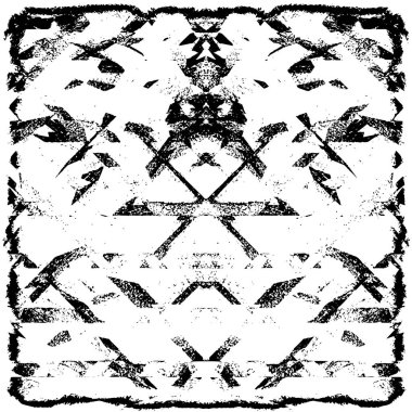 Grunge siyah beyaz doku şablon. 