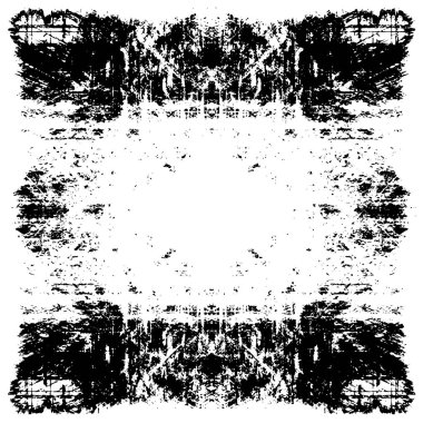 Grunge siyah beyaz doku şablon. 