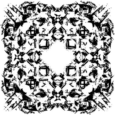 Grunge siyah beyaz doku şablon. 