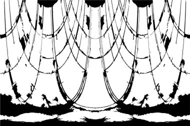 Grunge siyah beyaz doku şablon. 