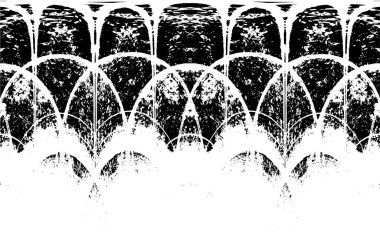 Grunge dikey olarak simetrik siyah beyaz doku. Tek renkli yıpranmış kaplama deseni. 