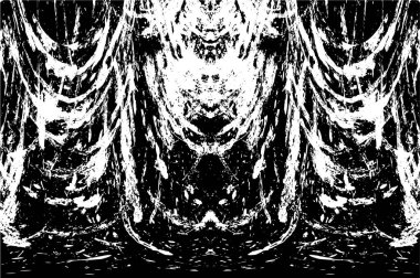 Grunge siyah beyaz doku şablon. 