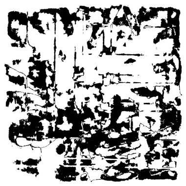 Grunge siyah beyaz doku şablon. 