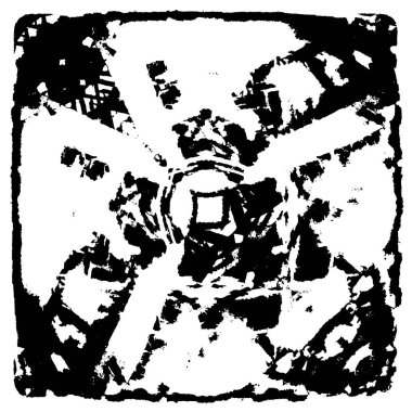 Grunge siyah beyaz doku şablon. 