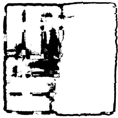 Grunge siyah beyaz doku şablon. 