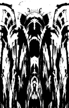 Grunge siyah beyaz doku şablon. 