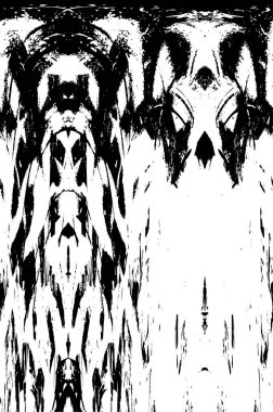 Grunge siyah beyaz doku şablon. 