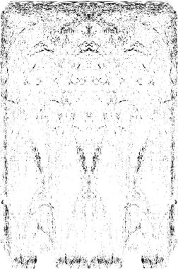 Grunge dikey olarak simetrik siyah beyaz doku. Tek renkli yıpranmış kaplama deseni. 