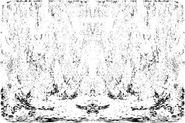 Grunge dikey olarak simetrik siyah beyaz doku. Tek renkli yıpranmış kaplama deseni. 