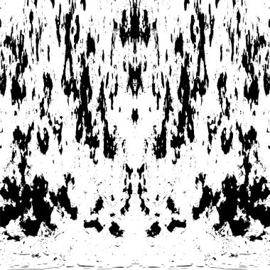 Grunge dikey olarak simetrik siyah beyaz doku. Tek renkli yıpranmış kaplama deseni. 