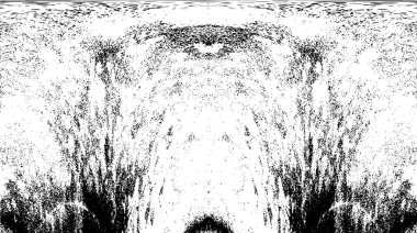 Grunge dikey olarak simetrik siyah beyaz doku. Tek renkli yıpranmış kaplama deseni. 