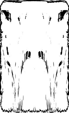 Grunge dikey olarak simetrik siyah beyaz doku. Tek renkli yıpranmış kaplama deseni. 