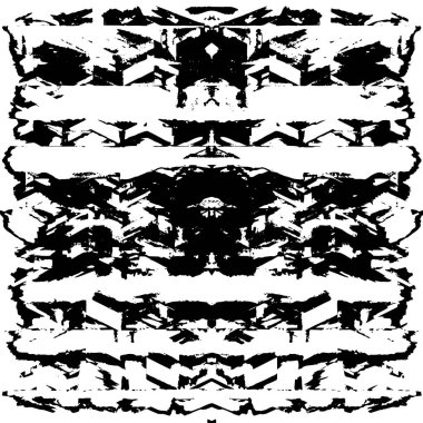 Grunge üst üste biniyor. Soyut siyah-beyaz vektör arkaplanı. Çatlak, leke ve noktalarda kirli desenli tek renkli klasik yüzey. Karanlık korku tarzında eski bir duvar.