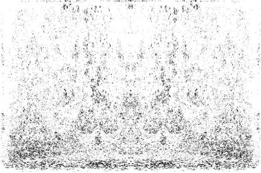 Grunge dikey olarak simetrik siyah beyaz doku. Tek renkli yıpranmış kaplama deseni. 