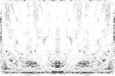 Grunge dikey olarak simetrik siyah beyaz doku. Tek renkli yıpranmış kaplama deseni. 