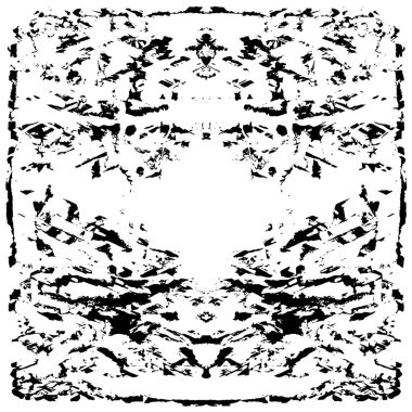 Soyut grunge arkaplanı. Monokrom dokusu. Siyah ve beyaz desenli arkaplan 