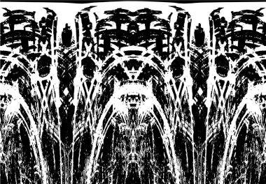 Soyut grunge arkaplanı. Monokrom dokusu. Siyah ve beyaz desenli arkaplan 