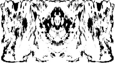 Grunge dikey olarak simetrik siyah beyaz doku. Tek renkli yıpranmış kaplama deseni. 