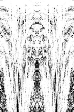 Siyah beyaz dokusunda sıkıntılı bir arka plan. soyut vektör illüstrasyonu. 