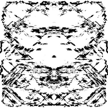 Siyah beyaz dokusunda sıkıntılı bir arka plan. soyut vektör illüstrasyonu. 