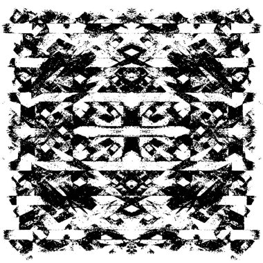 Siyah beyaz dokusunda sıkıntılı bir arka plan. soyut vektör illüstrasyonu. 