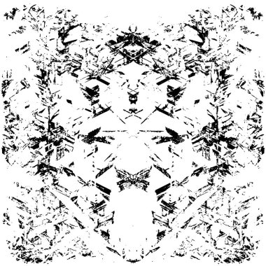 Siyah beyaz dokusunda sıkıntılı bir arka plan. soyut vektör illüstrasyonu. 