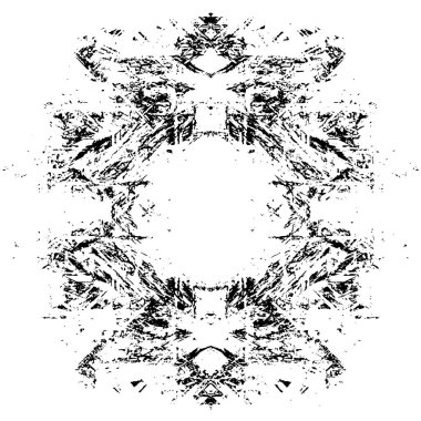 Siyah beyaz dokusunda sıkıntılı bir arka plan. soyut vektör illüstrasyonu. 