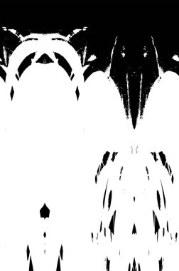 Siyah beyaz dokusunda sıkıntılı bir arka plan. soyut vektör illüstrasyonu. 